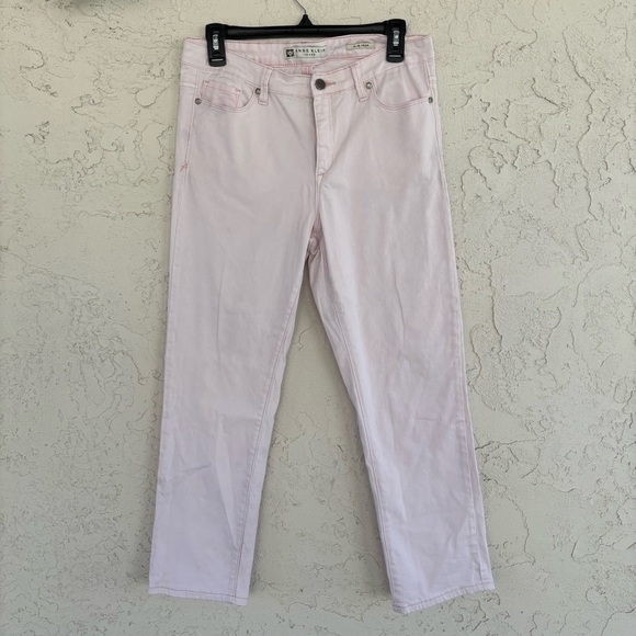 Anne Klein Denim - Anne Klein Light Pink Cropped Jeans